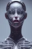 Placeholder: cyberpunk, glass body, women, portrai, open mouth, perfect skin, tron, cyborg , perfekt, real, dream, hr giger