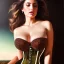 Placeholder: Ultra detailed fullbody Portrait in oil on canvas of fit beautiful mature realistic busty Ana de Armas ,wearing 18th Century Corset,extremely detailed digital painting, extremely detailed face,crystal clear eyes, mystical colors ,perfectly centered image, perfect composition, rim light, beautiful lighting,masterpiece,8k, stunning scene, raytracing, anatomically correct, in the style of robert e howard and Wizyakuza and Ohrai Noriyoshi and Simon Bisley and uncannyknack