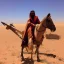 Placeholder: Arab Christian desert warrior