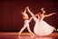 Placeholder: very beautiful a ballet male and female dancers couple in very pretty clothing dancing ,hyper realistic ,disco lights,very luxury dance stage ,with nice light sources and devices in stage, close up