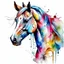 Placeholder: Horse water color painting tattoo drawing