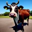 Placeholder: A cow wearing a suit and tie