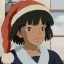 Placeholder: Black African Girl American Melanin Christmas Santa hat xmas