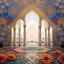 Placeholder: [fractal art: Apophysis] [zoom at the floral mosaic] the floral mosaics at Sheikh Zayed Grand Mosque. [art by Kevin Dean]