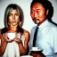 Placeholder: Jennifer Aniston and Ken Watanabe chatting happily over coffee