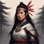 Placeholder: [art by Claudia Andujar] She is a lone female warrior, the last of her clan, bearing the weight of tradition and tragedy upon her shoulders. Bound by the code of Bushido, she carries with her the legacy of her ancestors, a heritage steeped in honor and sacrifice. Yet beneath the facade of resilience lies a heart heavy with sorrow, as a solitary figure, her silhouette etched against the fading light of the setting sun.