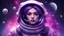 Placeholder: purpule space girl cosmonaut