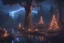 Placeholder: lightning sparkling christmas lights in forest, on lakeside in sunshine detailed matte painting, deep color, fantastical, intricate detail, splash screen, complementary colors, fantasy concept art, 8k resolution trending on Artstation Unreal Engine 5