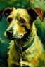 Placeholder: portait of dog by vangogh