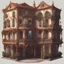 Placeholder: Venetian House Vector Art Fantasy 2d asset orthographic view