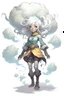 Placeholder: dnd young female cloud elemental