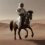 Placeholder: Riding horse astronaut mars