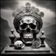 Placeholder: [very impressive high res masterpiece in Kodak Eastman 5247, scene by László Krasznahorkai] This piece is part of the full "A Journey in the Brain of a Mexican God" pack. Buying the pack gives you all six HD images at a reduced price. Description: The offering is served—straight from the opened skull. A brain floats like a sacred dish. The gods are hungry for thoughts, not flesh.