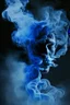 Placeholder: blue smoke in a shape of a smoke person smoke smoke