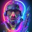 Placeholder: colorful modern bold camo illusion cyberpunk neon