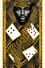 Placeholder: Dashing black man in a suit with gold trimmings. He's holding a deck of cards.