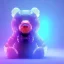 Placeholder: transparent multicolor crystal bear