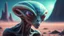 Placeholder: a medium quality close up photograph of an (alien) creature on an (alien world), extraterrestrial life, sci-fi, surreal, otherworldly, vibrant colors, fantastical, imaginative, digital art, high detail, concept art, 4k