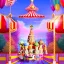 Placeholder: offrecord AC - Connor, ringleader, Arthur Kulkov face shot, front, handsome, circus, male, Yamada Akihiro artwork, Russian, lisa Frank fantasy, detailed matte painting, Golden hour, interesting detailed storybook fantasy