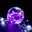 Placeholder: orb with a light network in white, the orb is filled with a purple liquid and it looks like some electron are living a white trail, it looks like a netowkr with 8 interactions. The orb should be centered in the image and nothing else around,the image is in format 1:1.