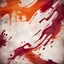 Placeholder: Hyper Realistic marble patterned brush-strokes maroon & orange on rustic grungy background with vignette effect