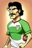 Placeholder: Guglielmo Vicario Italian football player cartoon 2d