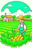 Placeholder: hand painted smart farming cartoon lengkap