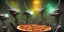 Placeholder: 2 aliens in New York eating pizza