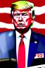 Placeholder: Donald Trump as drawn by Sui Ishida