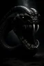 Placeholder: A large, several-headed, black worm with razor-sharp teeth in the dark abyss