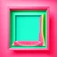 Placeholder: Square picture frame in the colors of watermelon with a light background for tubes