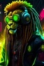 Placeholder: Hip hop cyberpunk lion