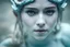 Placeholder: Photoreal underwater shot of gorgeous underwater smiling blue skin triton ranger woman floating under water with blue scaled blue skin smiling under water by lee jeffries, 8k, high detail, smooth render, unreal engine 5, cinema 4d, HDR, dust effect, vivid colors