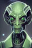Placeholder: A portrait of an alien from the X-Com videogame series