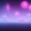 Placeholder: ALIENS FLOATING in the fog, cloudy, spherical clouds, river valley, GLOWING, PURPLE, orange, pink, stars, TOWERS, 4K, 8K, CINEMATIC