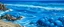 Placeholder: A blue beach made out of jelly painted by Thomas Hart Benton