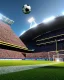 Placeholder: cypberpunk futuristic football stadium