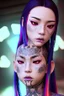 Placeholder: asian cool stylish, trans lookalike, with piercings,rainbow hair, androgynous look, epic colour treatment, cinematic colour treatment, meticulously intricate perfectly symmetrical extremely detailed, pixiv daily ranking, pixiv, extreme depth of field, artstation, spectacular details, volumetric lighting, masterpiece, cinematic, Hollywood production, 8k resolution, high definition, max octane render, vivid colors, max resolution, max perfectionism, realistic composition, professional pho