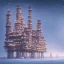 Placeholder: oil platform in winter landscape