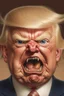 Placeholder: donald trump as an angry ugly pig