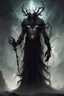 Placeholder: fantasy concept art, creepy god, god of fear