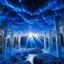 Placeholder: A magnificent (((vast crystal cave))) with walls and floors composed of intricate ((interwoven crystals)), where the chamber opens up to reveal a breathtakingly beautiful vista of the (blue sky) against the (vaulted ceiling)