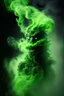 Placeholder: green Smoke in a shape of a monster humanoid smoke