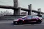 Placeholder: A Tesla 'Model S' is parked, on the 'FDR Drive', eastern Manhattan. (CINEMATIC, WIDE ANGLE LENS, PHOTO REAL)