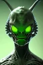 Placeholder: alien, head, evil,green eyes, weapons, blood, 8k, finely detailed, photo realistic, HR Giger style