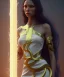 Placeholder: Holy Virgin, celestial light, beautiful, long fabric dress, beautiful long black hair to the waist, big snake around shoulders and neck, grabbing snake, head and shoulders portrait, 8k resolution concept art portrait by Greg Rutkowski, Unreal Engine 5 volumetric lighting