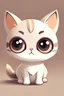 Placeholder: cat, chibi style, large eyes, soft light, cute, full body, easy to draw