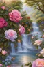 Placeholder: Trés belles roses, rainbows, beautiful colors gardens , flowers, cascades