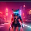 Placeholder: street photography of a wolverine, night time, cyberpunk neon lights, 16mm , perfect photography, 1980's,vhs footage,wearing futuristic VR,bikini,bending,low light,shot by jvc gr-sz7,glitch,back to the future