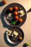 Placeholder: Raviolis, Italian Renaissance style still life consisting of a plate of Italian ravioli with natural cherry tomato and basil accompanied by olives, moisture ambient, natural ornaments, ceramic, marble, smooth, god rays, unreal engine 5, ray tracing, RTX, lumen lighting, ultra detail, volumetric lighting, 3d.